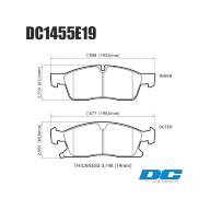 Колодки тормозные DC1455E19 DC Brakes RT.2 передние Jeep Grand Cherokee WK2/Dodge Durango 2 - Колодки тормозные DC1455E19 DC Brakes RT.2 передние Jeep Grand Cherokee WK2/Dodge Durango 2