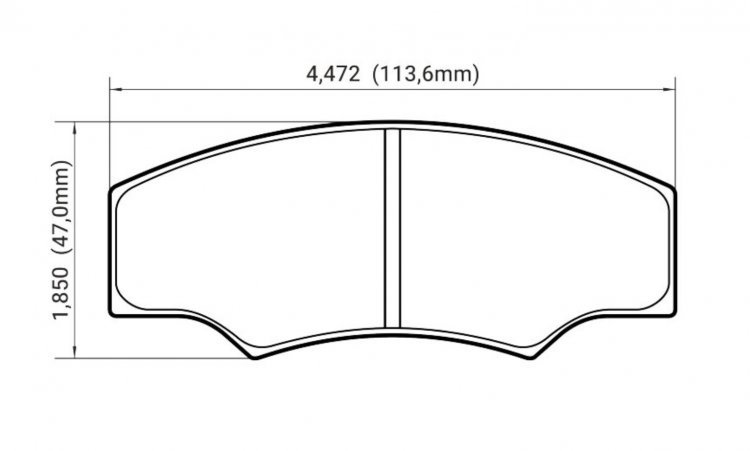 Колодки тормозные DC9016P16 DC Brakes Street STR.S+ 16mm ALCON H type; AP RACING; PROMA 4 порш