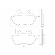 Колодки тормозные AGPA215ST Accossato Sintered Metallic, HARLEY DAVIDSON - Колодки тормозные AGPA215ST Accossato Sintered Metallic, HARLEY DAVIDSON