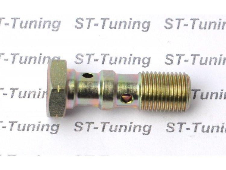 Болт (штуцер) двойной для banjo M10x1 L=30 mm сталь, Goodridge 993-03-31Z1