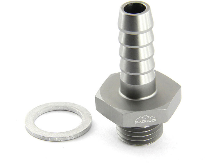 Адаптер П M18 x 1,5 mm - шланг PUSH FIT AN06 (9,5 mm, P406), BLACKROCK LAB, P06-M1815Ti