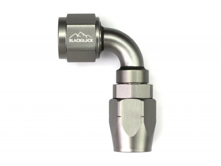 - 8 AN (8AN AN8) фитинг 90°, 20 серия Cutter Style, BLACKROCK LAB A08-090-2Ti
