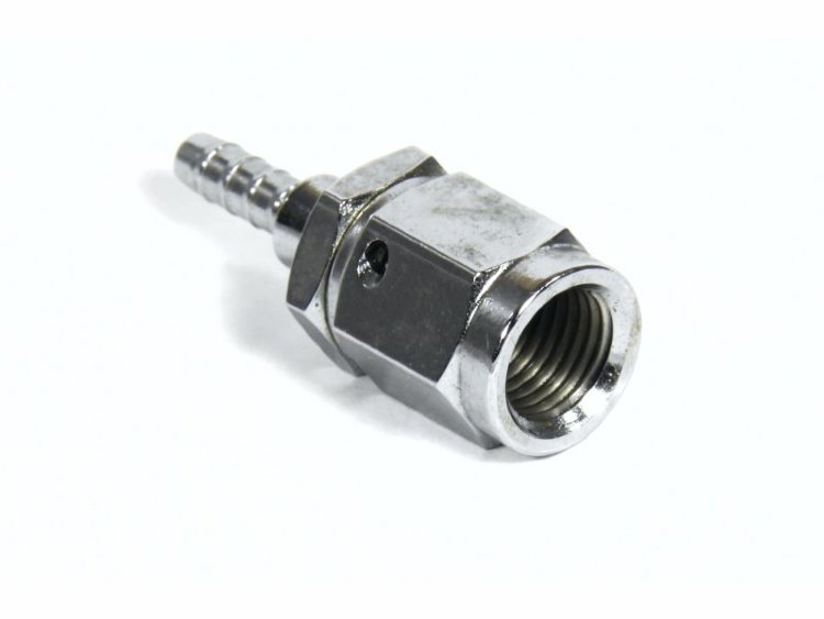 Фитинг мама AN-03 3/8X24 под прямой конус D-03 хром, под опрессовку S6001-03CH, Goodridge