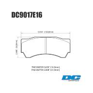 Колодки тормозные DC9017E16 DC Brakes RT.2 REVO by Alcon MONO 6, Alcon Monoblock 6 CAR97 - Колодки тормозные DC9017E16 DC Brakes RT.2 REVO by Alcon MONO 6, Alcon Monoblock 6 CAR97