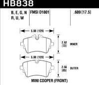 Колодки тормозные HB838B.689