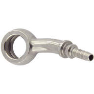 Фитинг banjo d10 mm, 20°, влево D-03 нерж сталь, под опрессовку S5093L-03C, Goodridge - Фитинг banjo d10 mm, 20°, влево D-03 нерж сталь, под опрессовку S5093L-03C, Goodridge