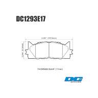 Колодки тормозные DC1293E17 DC brakes RT.2, передние TOYOTA CAMRY 2007-2018 - Колодки тормозные DC1293E17 DC brakes RT.2, передние TOYOTA CAMRY 2007-2018