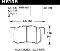 Колодки тормозные HB145F.570 HAWK HPS HONDA / SUZUKI Swift III