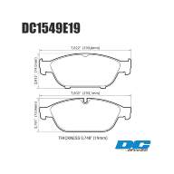 Колодки тормозные DC1549E19 DC Brakes RT.2 перед AUDI A6 4G2, C7, 4GC; A7 4GA, 4GF; ALLROAD 4GH; - Колодки тормозные DC1549E19 DC Brakes RT.2 перед AUDI A6 4G2, C7, 4GC; A7 4GA, 4GF; ALLROAD 4GH;