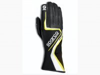 Перчатки для картинга SPARCO RECORD, черный/желтый, размер 09, 00255509NRGF