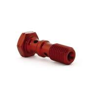 Болт (штуцер) двойной для banjo M10x1.25 mm L=30 mm алюминий КРАСНЫЙ, Goodridge 993-03-32DR - Болт (штуцер) двойной для banjo M10x1.25 mm L=30 mm алюминий КРАСНЫЙ, Goodridge 993-03-32DR