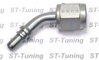 - 4 AN (4AN AN4) фитинг 45° D-04 под опрессовку 600 серия Goodridge S6046-04Z1MP сталь