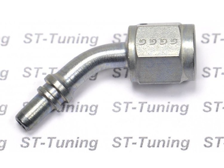 - 4 AN (4AN AN4) фитинг 45° D-04 под опрессовку 600 серия Goodridge S6046-04Z1MP сталь